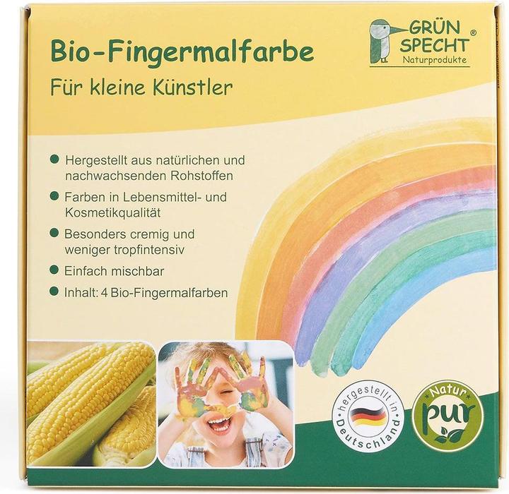 Actual product image Grünspecht Bio-Fingermalfarbe (Multicolor, 480 ml)