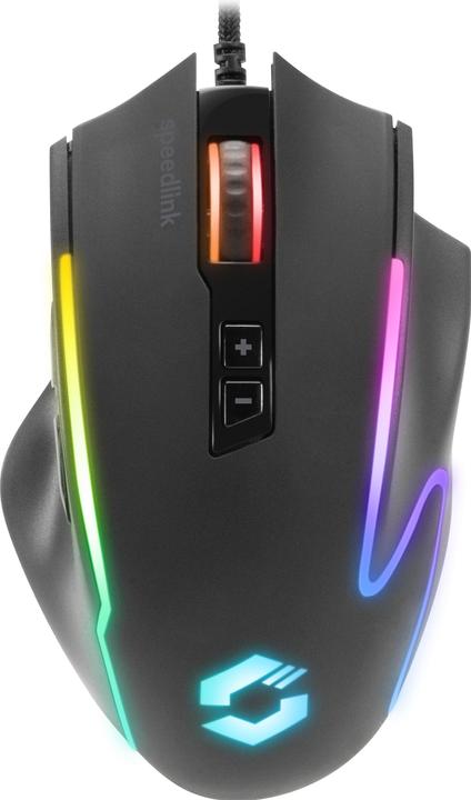 Actual product image Speedlink DECUS NX RGB Gaming Mouse, rubber-black (Cable)