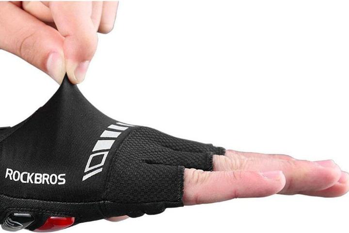 Produktbild Rockbros S143-BK XL cycling gloves with gel inserts - black (XL)
