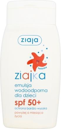 Ziaja Ziajka wasserdichte Bräunungsemulsion für Kinder, SPF50+, 125 ml (Sonnencreme, SPF 50, 125 ml)
