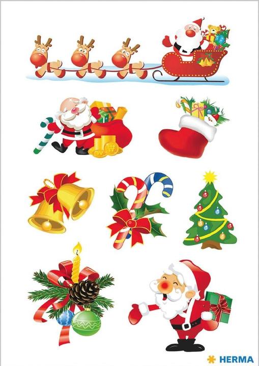 Actual product image HERMA Christmas stickers