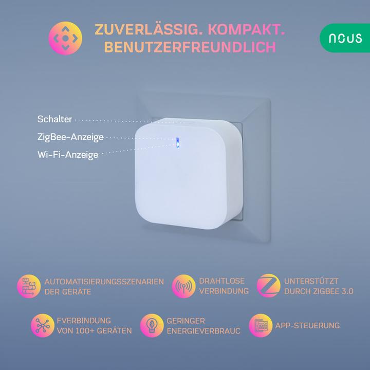 Actual product image Nous Smart Home Gateway E1 ZigBee