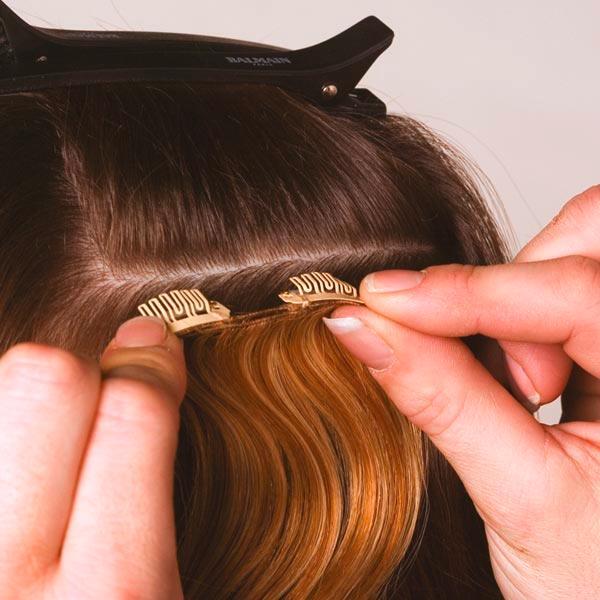 Produktbild Balmain Hair Professional - Doppelhaarverlängerungen menschliches Haar - 9g.10 om - Blond (9G.10 OM Light Gold Blonde Ombre, 40 cm)