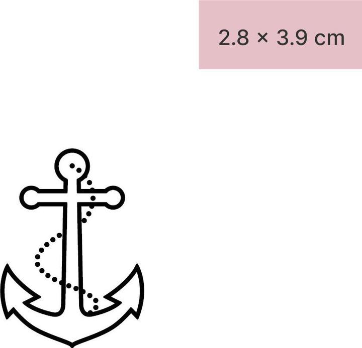 Produktbild minink Temporäres Tattoo – Anker mit Kette