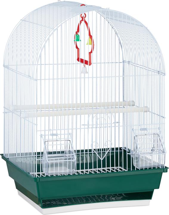 Actual product image Relaxdays Small Bird Cage with Accessories