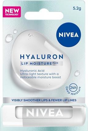 Produktbild NIVEA Hyaluron Lip Moisture Plus Transparent Moisturizing Lip Balm 5.2G