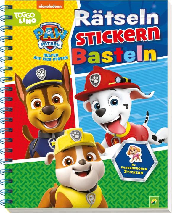 Produktbild Paw Patrol Rätseln, Stickern, Basteln (Deutsch, Schwager & Steinlein Verlag, 2021)