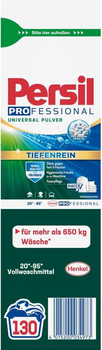 Label énergétique Persil Pulverwaschmittel Universal Professional 130 WG, 7.8 kg (130 Cycles de lavage, Poudre)