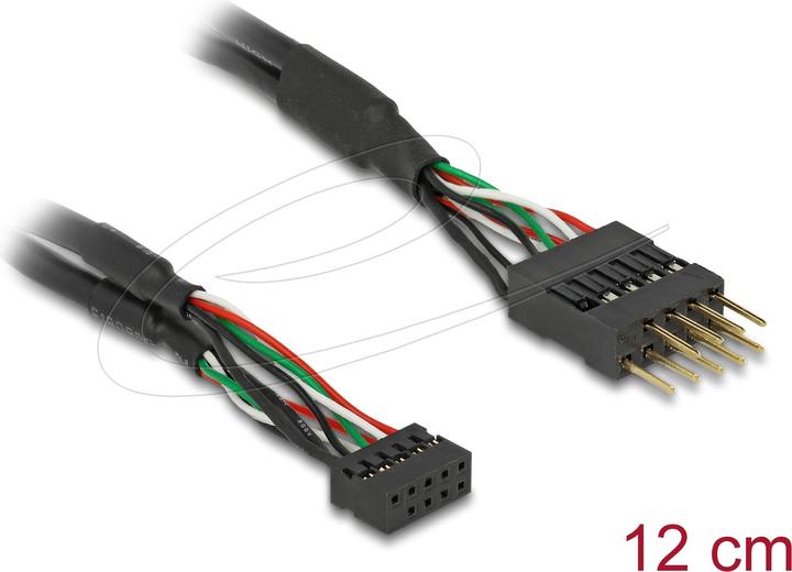 Actual product image Delock USB Pinheader Adapter internal, 12cm (0.12 m, Industrial cables)