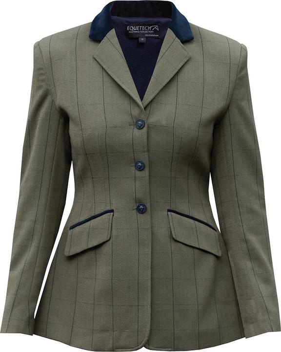 Equetech stretch-reitjacke aus tweed, damen bellingham deluxe (46)