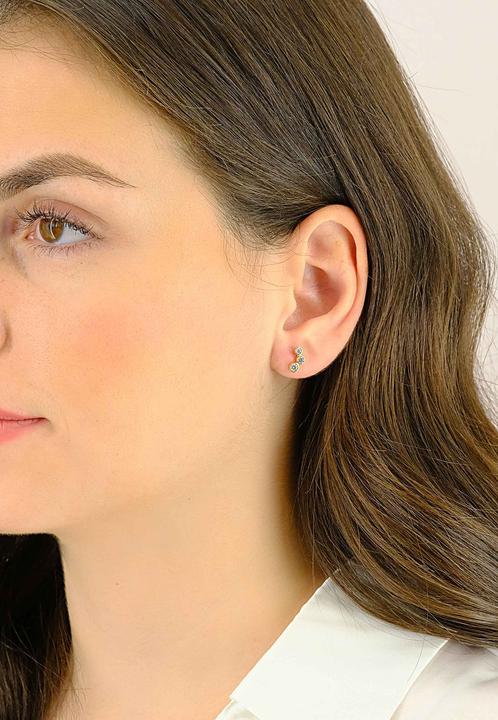Actual product image Muau Stud earrings (750/18 K Yellow gold)