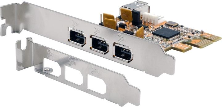 Image du produit Exsys Carte PCI-E 3+1 FireWire 400
