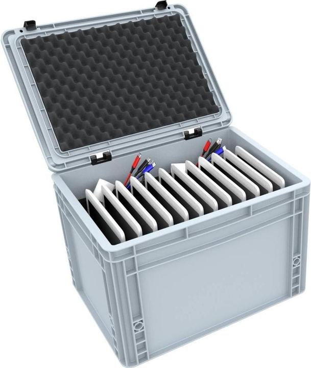 Actual product image Feldherr ED 43/27 HG TABLET - Box for 12 tablets in standard sleeves up to 17 mm - compatible with Apple iPad (Plastic)