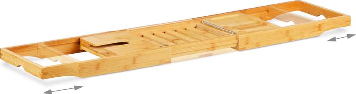 Actual product image Relaxdays Bath tray bamboo (100 x 22 x 17.5 cm)