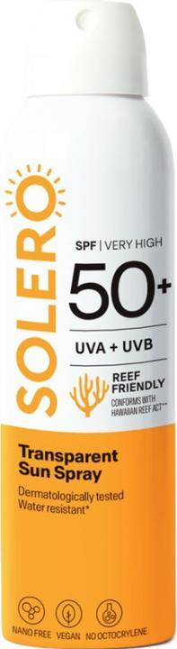 Produktbild Solero Transparent Sonnensp SPF50+ 150ml (Sonnenspray, SPF 50+, 200 ml)