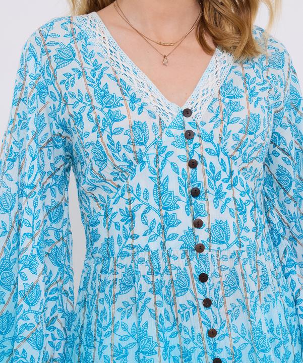 Produktbild Joe Browns Ombre Shimmr Detail Button-Down Boho Blouse (10)