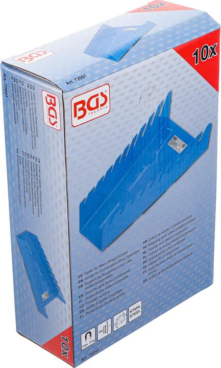 Image du produit BGS Support de rangement magnétique pour clés mixtes / polygonales | métalliques | 10 pièces