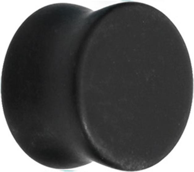 Produktbild Star Piercing Flared Plug matt schwarz aus Glas (ohne Messing, Glas)