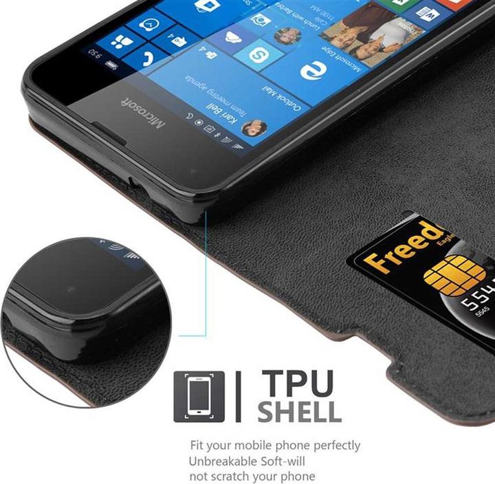 Actual product image Cadorabo Book Invisible Magnet Cover (Microsoft Lumia 550)