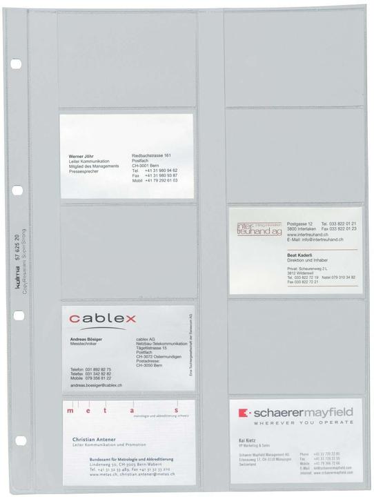 Produktbild Kolma Zeigetasche A4 für Visitenkarten glatt superstrong (ID-Kartenformat, 5 x)