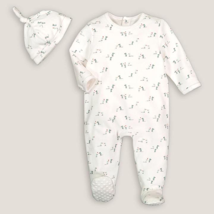 Produktbild La Redoute Collections Set aus Strampler und Mütze (62)