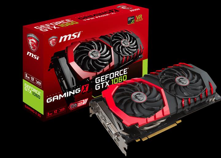Produktbild MSI GeForce GTX 1060 GAMING X 3G (3 GB)