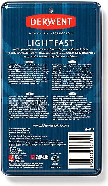 Immagine prodotto Derwent Matite colorate resistenti alla luce, 4 mm, multicolore, 12 pezzi (Multicolore, 12 x)