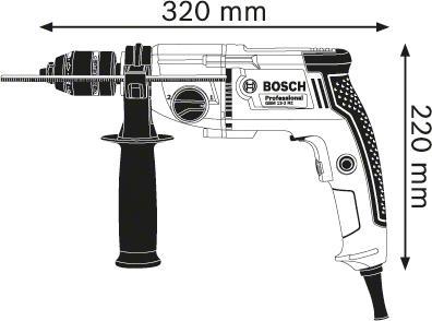 Actual product image Bosch Professional Drill GBM 13-2 RE, with gear chuck 1.5 - 13 mm (Electrical connection)
