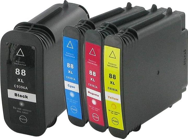 Image du produit Hermex Cartouche d'encre alternative à HP 88 XL (M, CF, C, Y)