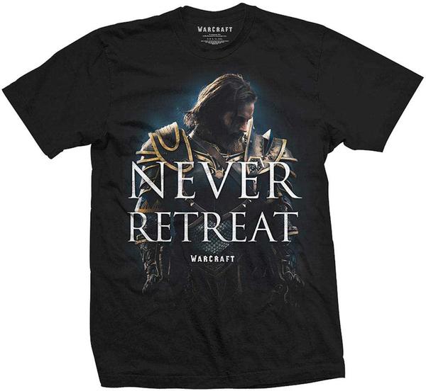 Rock Off World of Warcraft Unisex Tee: Never Retreat
