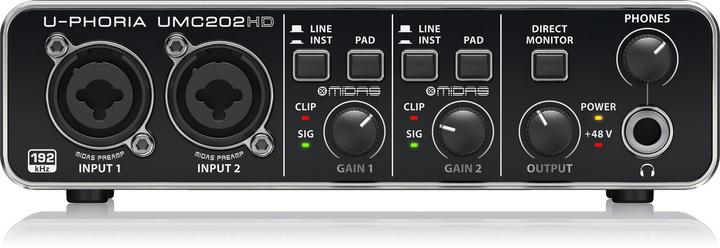 Behringer Interface audio d'enregistrement UMC202HD (USB)