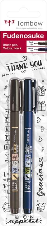 Produktbild Tombow Kalligraphie-Stift WS-BH / BS (Schwarz, 2 x)