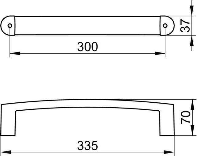 Actual product image Keuco Grab rail Elegance 30 cm chrome-plated 11607010000