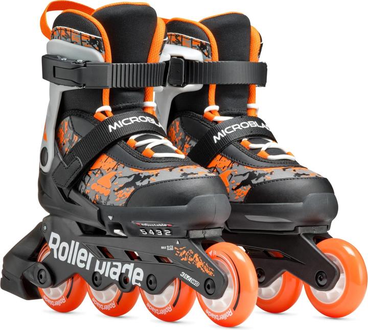 Actual product image Rollerblade Inline-Skates Microblade SL Schwarz/Orange, 33-36.5 (33, 36.5)