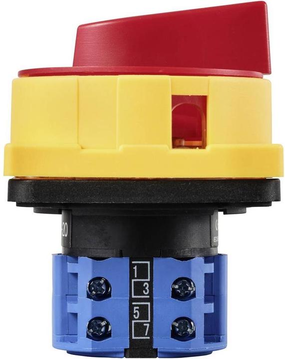 Produktbild Tru Components TC-LW26-20 GS20/04-2 Nockenschalter 20 A 690 V 1 x 90 ° Gelb, Ro