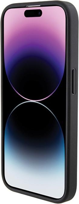 Actual product image BMW BMHCP15LGSPCCK iPhone 15 Pro 6.1" czarny/black hardcase Grip Stand Smooth & Carbon (Apple iPhone 15 Pro)