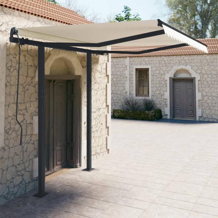 Produktbild VidaXL Stützen für Markisen Anthrazit 300x245 cm Eisen,Farbe (3 m)