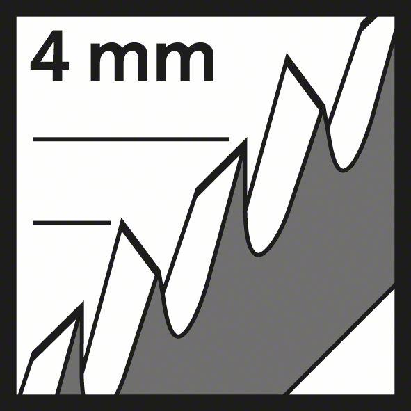 Actual product image Bosch Professional Zubehör Jigsaw blade T 344 D Speed for Wood, 3-pack