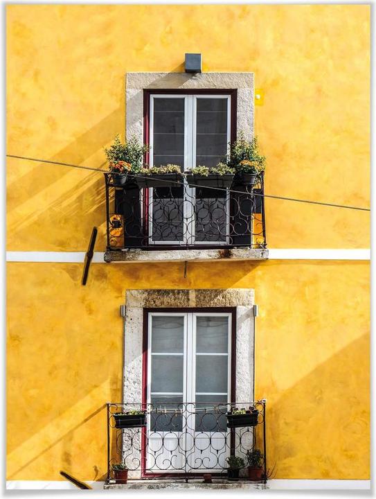 Immagine prodotto Trenddeko La facciata della casa gialla (40 x 50 cm)