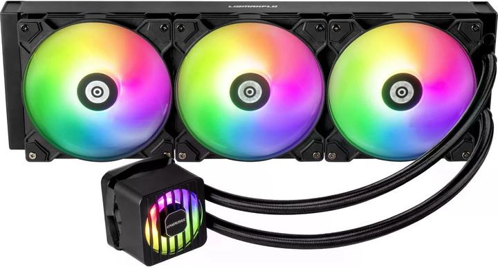 Actual product image Enermax LIQMAXFLO 420mm CPU AIO liquid cooler - Xtreme double chamber pump - VRM water block ARGB