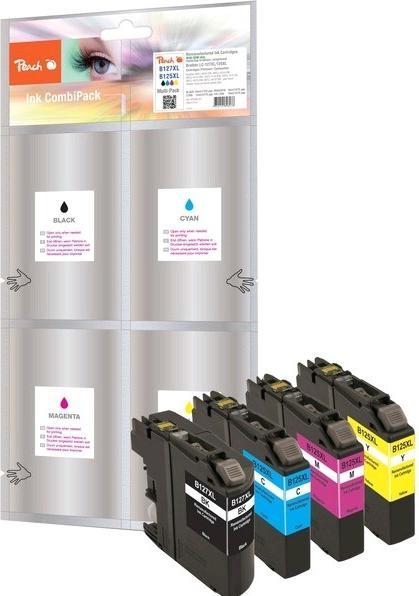 Produktbild Peach Tinte Brother LC-125/7 XL BK, C, M, Y (M, BK, C, Y)