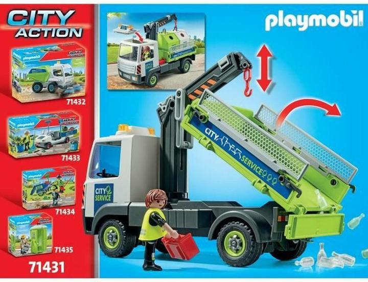 Image du produit Playmobil 71431 Camion de collecte de verre usagé avec conteneur (71431, Playmobil City Action)