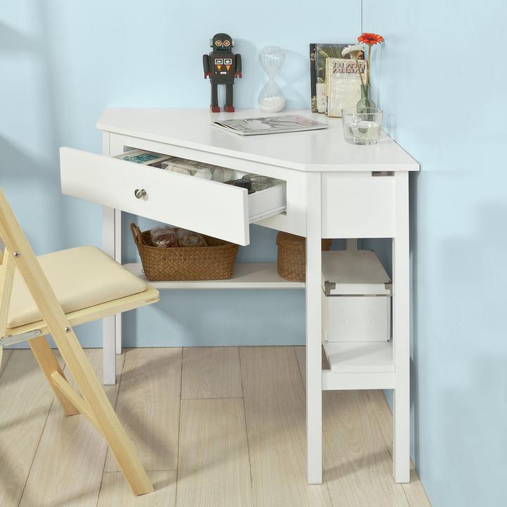 Produktbild SoBuy Eckschreibtisch (76 x 76 x 76 cm)