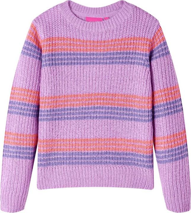 Immagine prodotto VidaXL Maglione da bambino a righe lavorato a maglia viola e rosa (104)