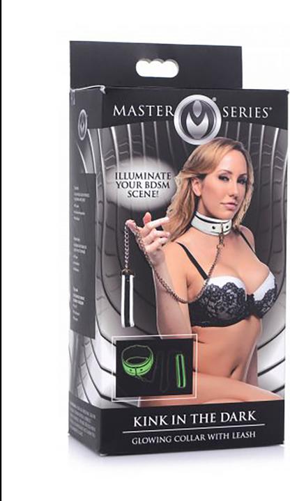 Image du produit Master Series Kink in the Dark Glowing Collar & Leash