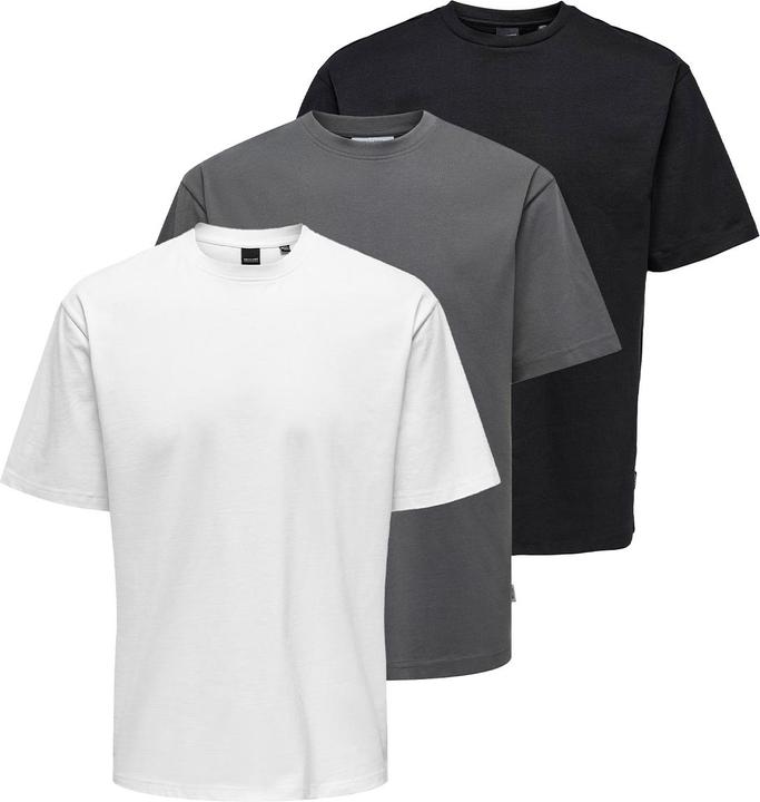 Nero, Grigio scuro, Bianco