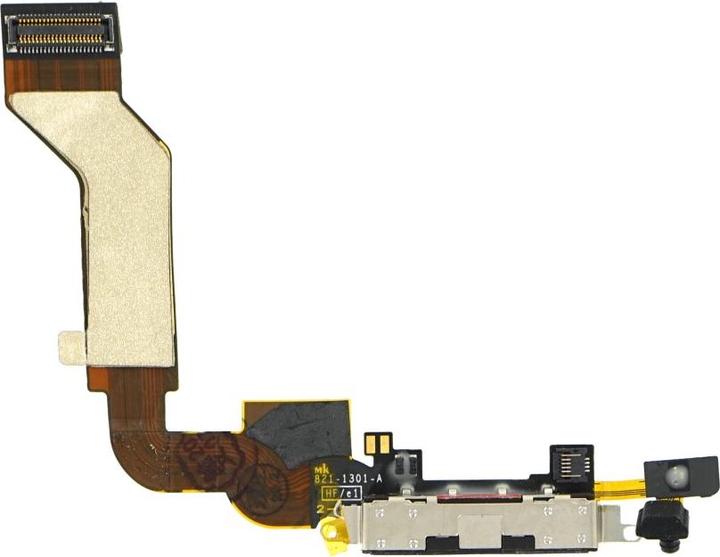 Actual product image OEM System Connector + FlexCable iPhone 4s black (iphone 4S)
