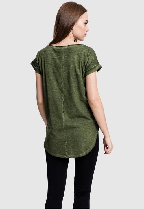 Immagine prodotto Urban Classics Tee lungo da donna a forma di schienale con tintura spray (L)