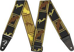 Image du produit Fender Weighless 2 Mono Strap, Bk/Y/Br (Ceinture d'instrument)