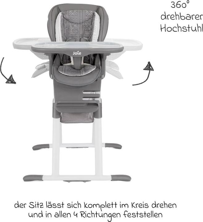 Actual product image Joie 3in1 highchair Mimzy Spin 3in1 usable from birth with highchairs (Highchair)